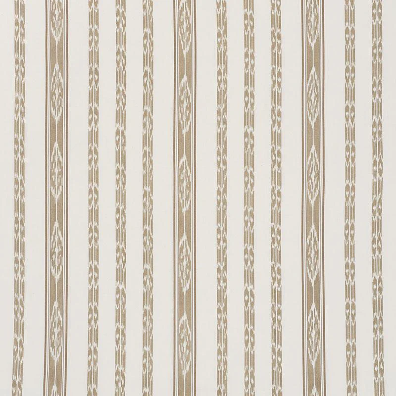 Schumacher Mariam Ikat Sand Fabric - Image 2
