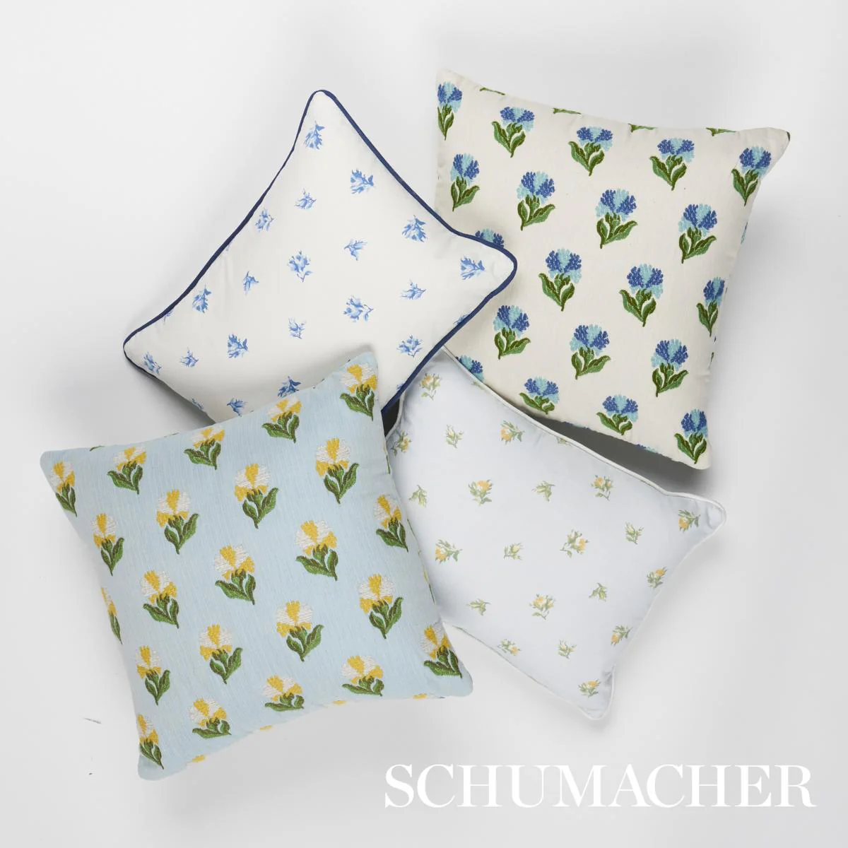 Schumacher Marigold 16" X 12" Margie Floral Pillow - Image 4