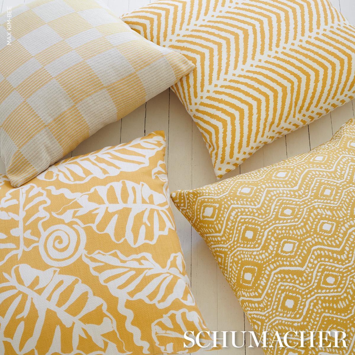 Schumacher Marigold 22" X 22" La Jolla I/O Pillow - Image 3