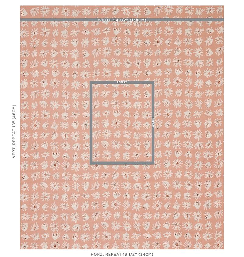 Schumacher Meadow Rock Blush Fabric - Image 2