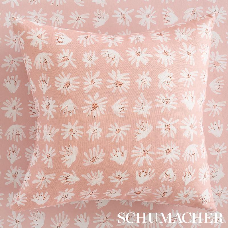 Schumacher Meadow Rock Blush Fabric - Image 5