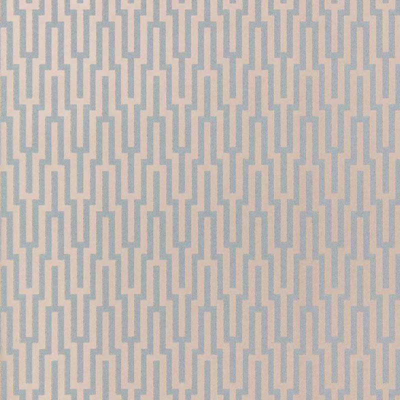 Schumacher Metropolitan Fret Moonstone Wallpaper