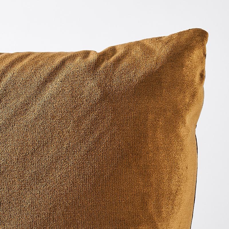 Schumacher Mink 20" X 20" Venetian Silk Velvet Pillow - Image 2