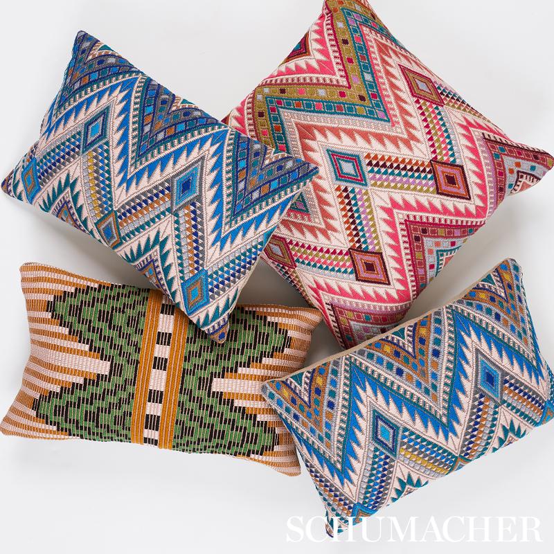 Schumacher Mixco Hand Woven Brocade Jewel Fabric - Image 5