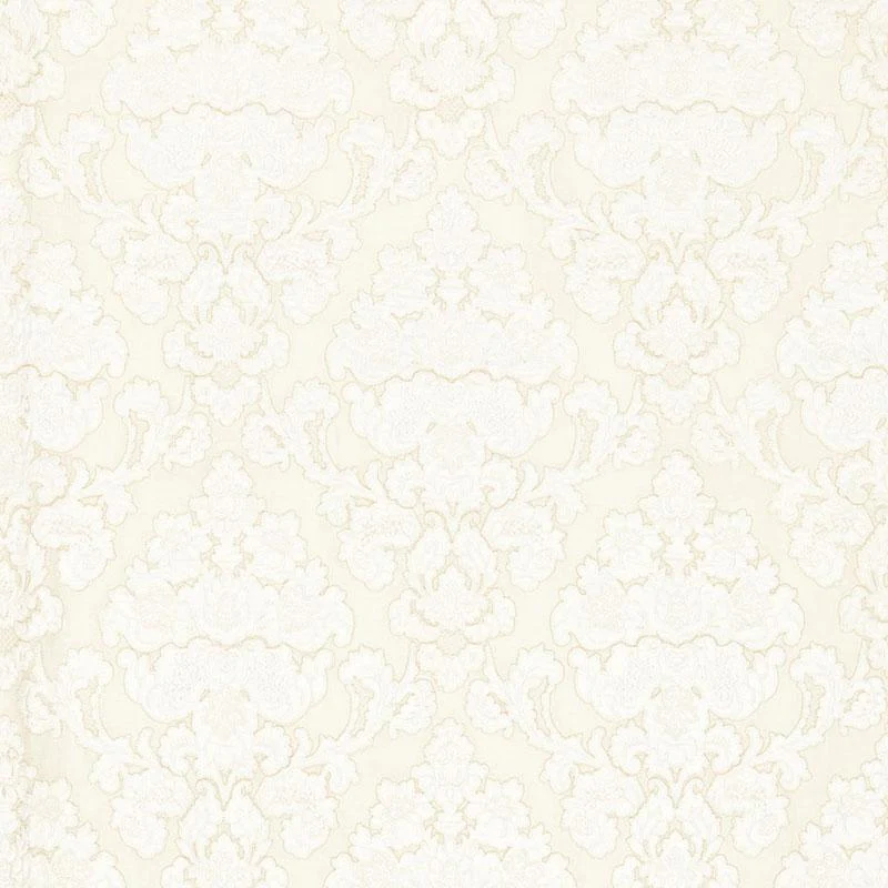 Schumacher Montalcino Appliqué Damask Champagne Fabric