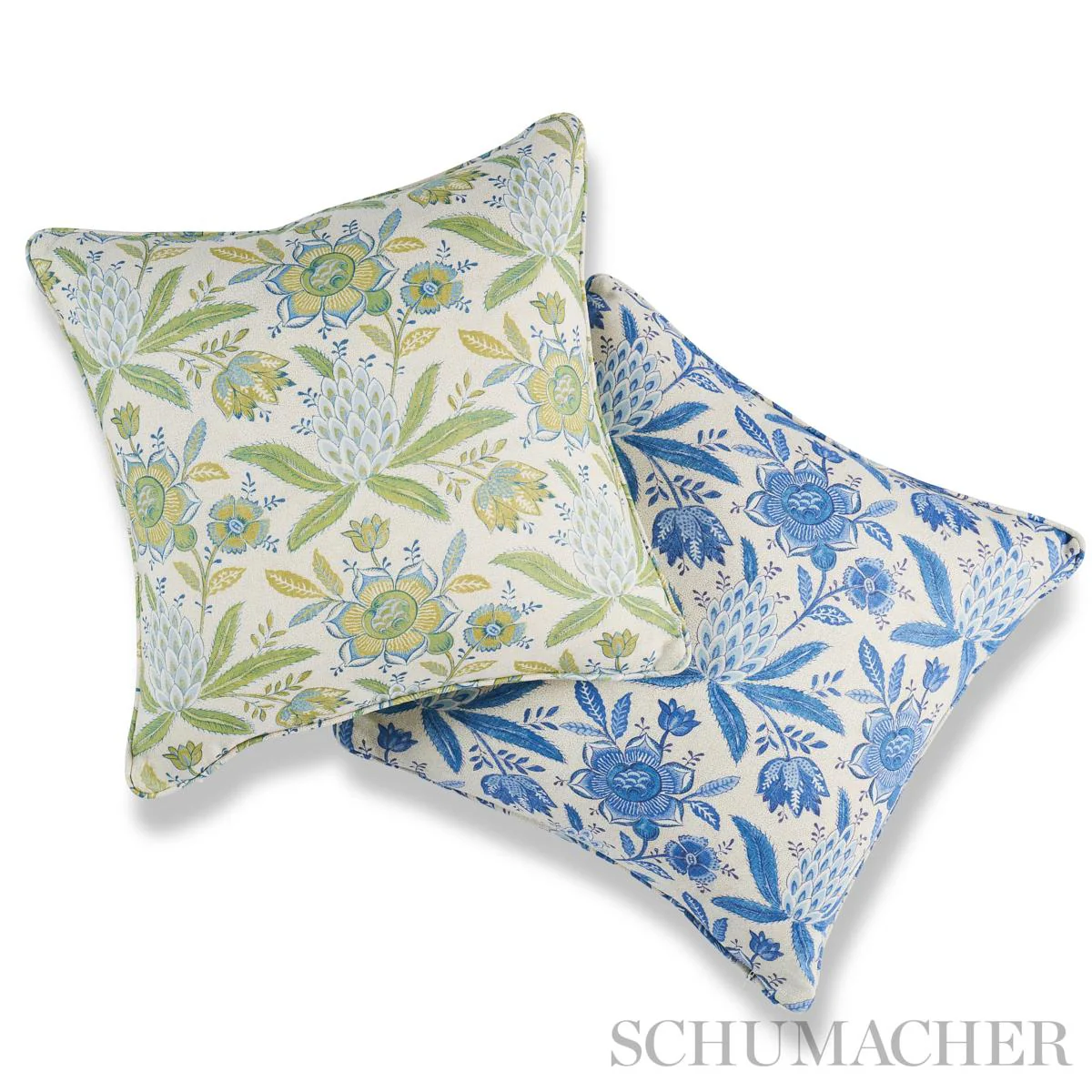 Schumacher Moss 18" X 18" Lafayette Botani Pillow - Image 4