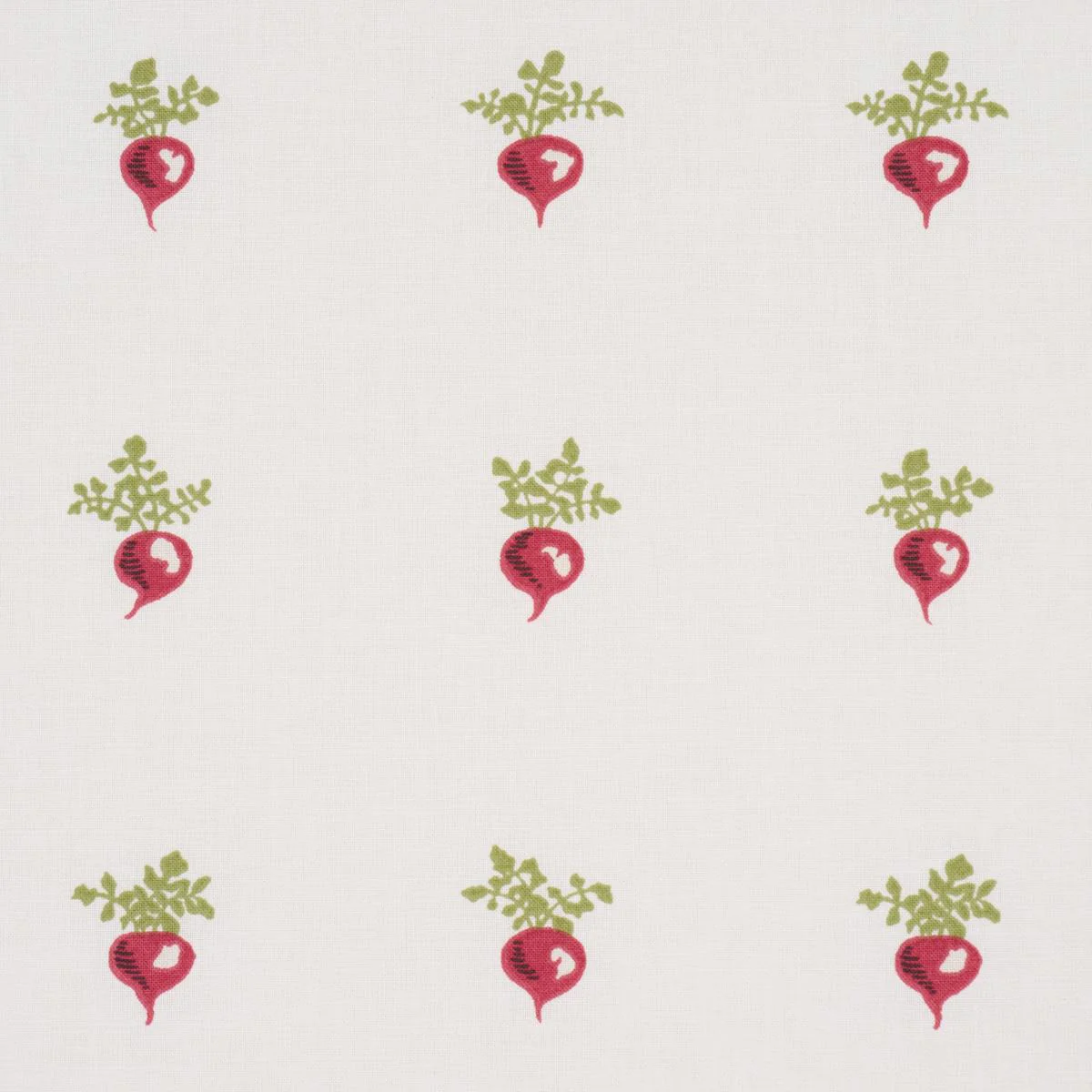 Schumacher My Little Radish Red Fabric