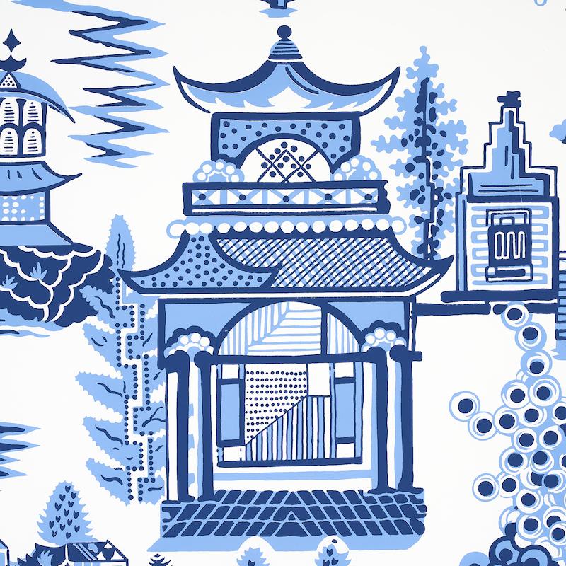 Schumacher Nanjing Porcelain Wallpaper - Image 3