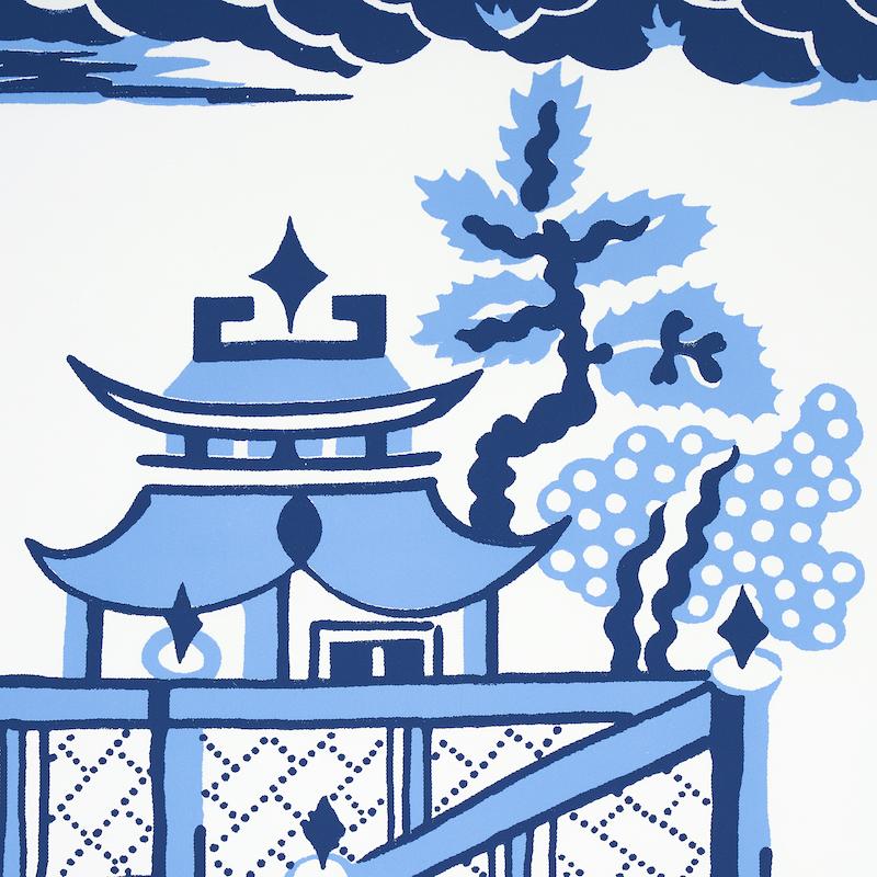 Schumacher Nanjing Porcelain Wallpaper - Image 4