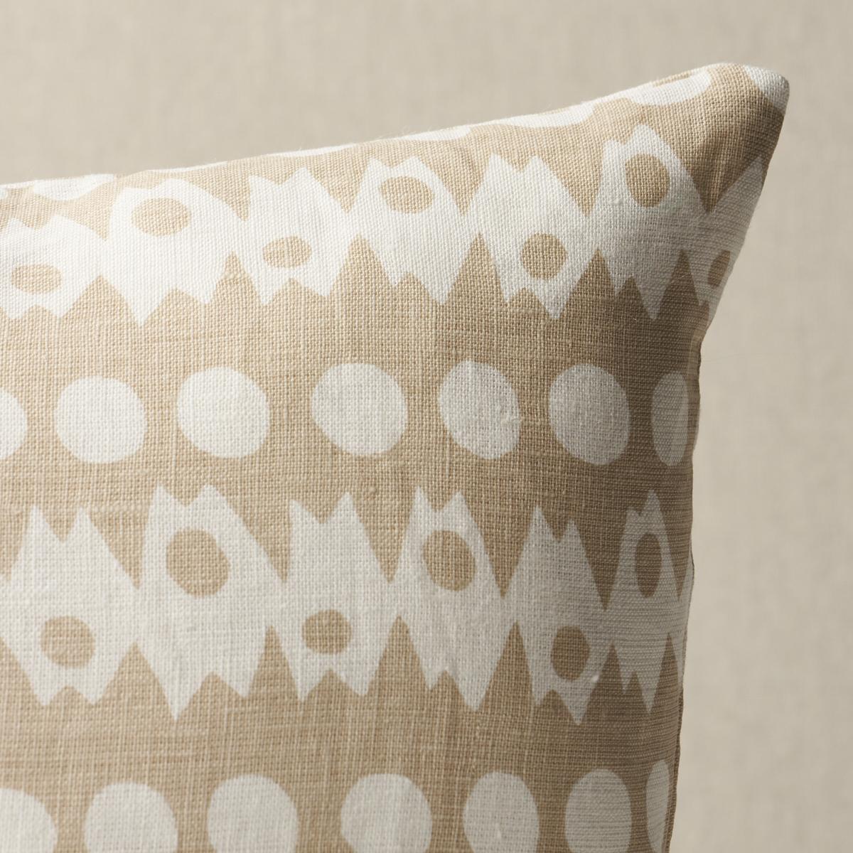 Schumacher Natural 16" X 12" Trickledown Pillow - Image 2