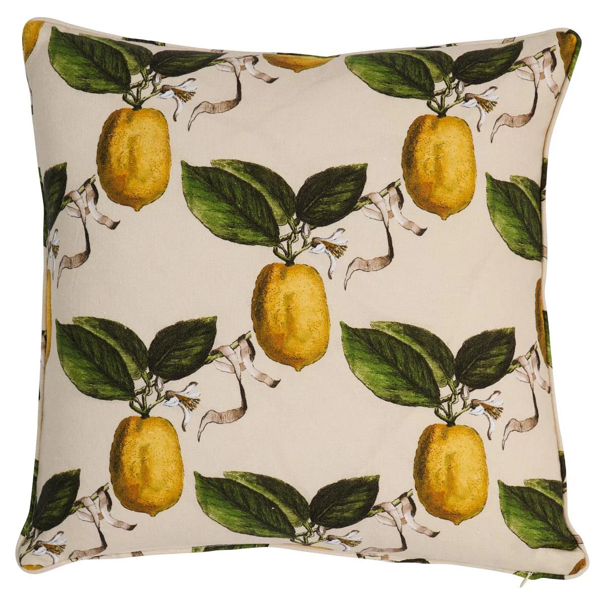 Schumacher Natural 20" X 20" Le Citron Pillow - Image 2