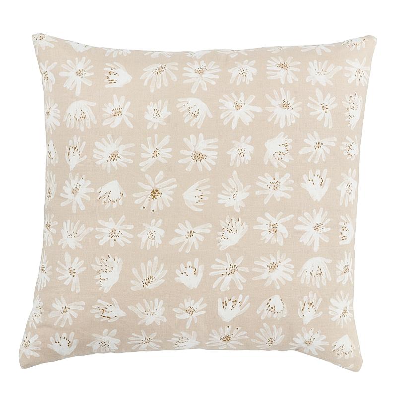 Schumacher Natural 20" X 20" Meadow Rock Pillow
