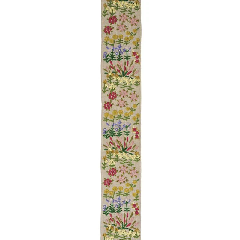Schumacher Natural Lula Embroidered Tape - Image 2