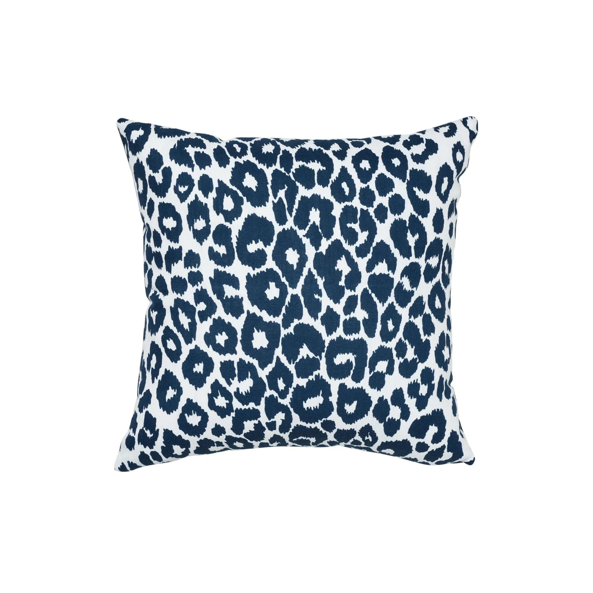 Schumacher Navy 20" X 20" Iconic Leopard I/O Pillow - Image 2