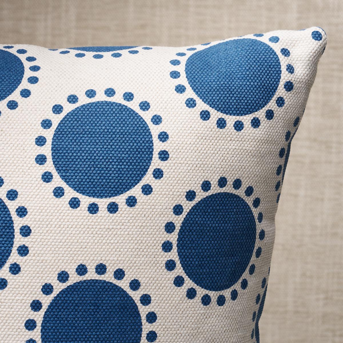 Schumacher Navy 20" X 20" Oompa Pillow - Image 3