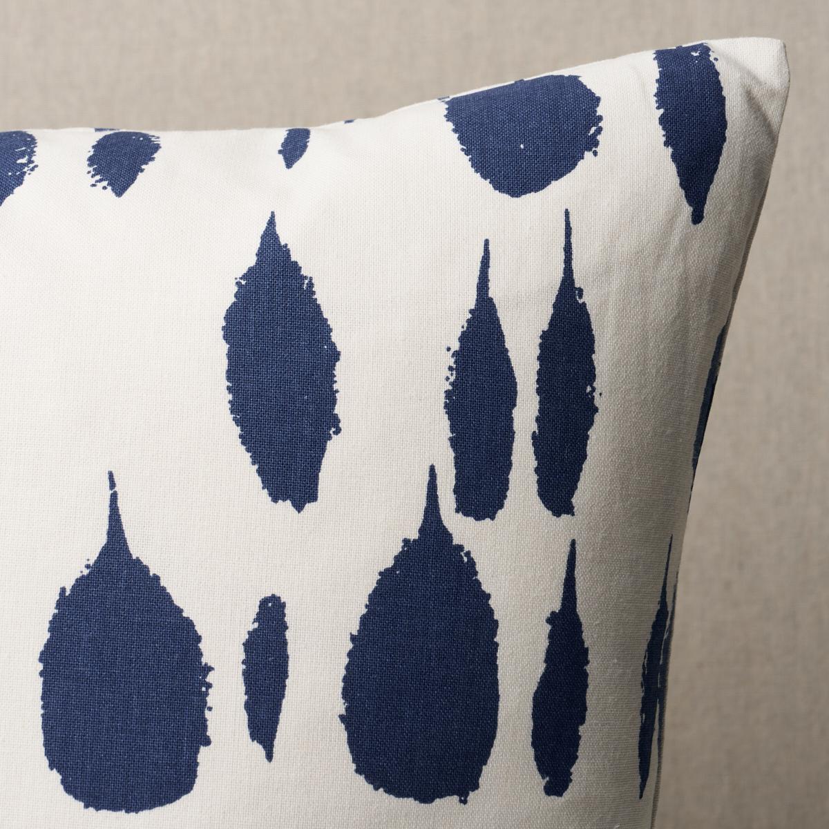 Schumacher Navy 22" X 22" Queen Of Spain Pillow - Image 5