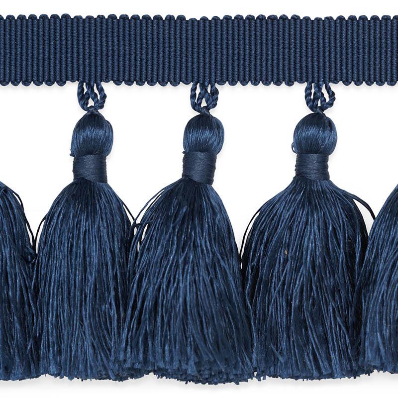 Schumacher Navy Valentin Silk Tassel - Image 3