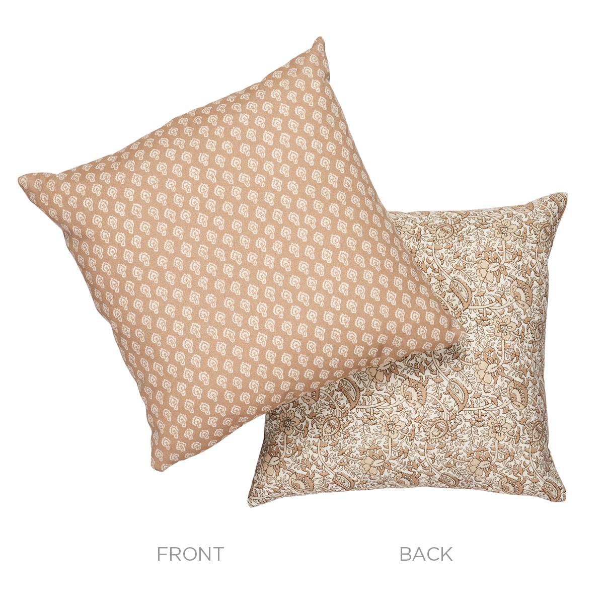 Schumacher Neutral 14" X 14" Daisy I/O Pillow - Image 3