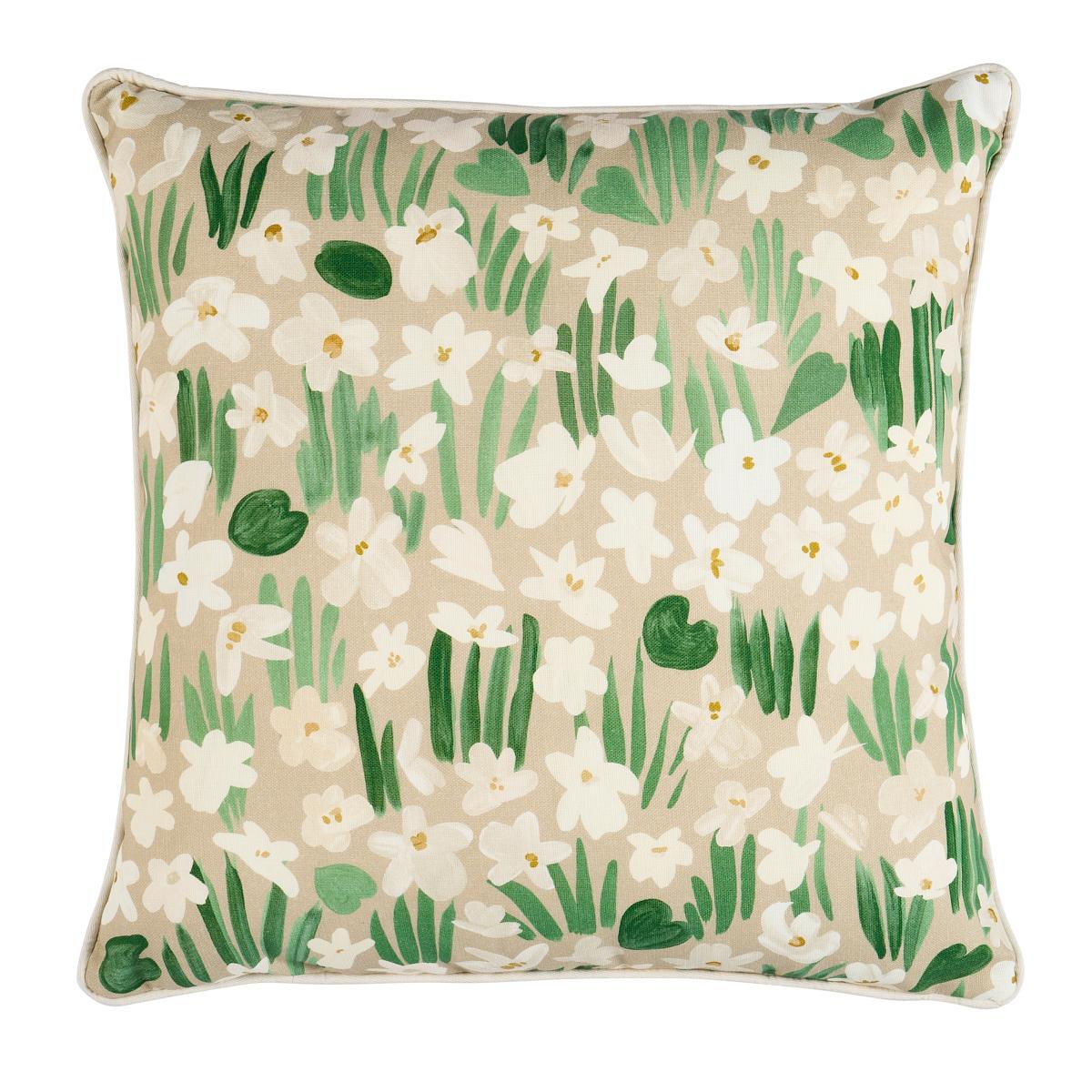 Schumacher Neutral 18" X 18" Sweet Violette I/O Pillow - Image 2