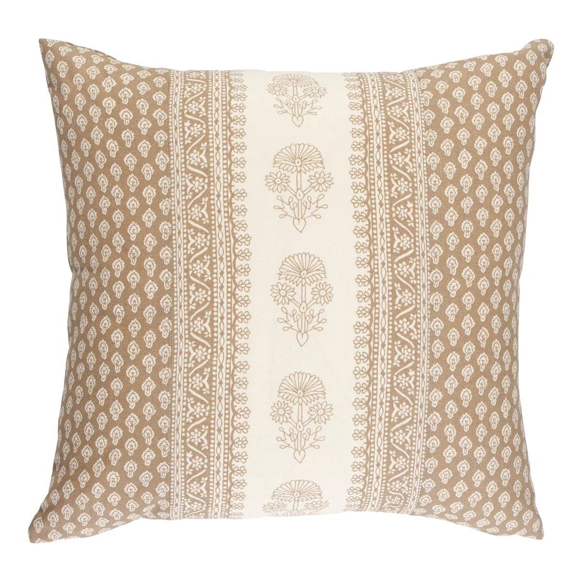 Schumacher Neutral 22" X 22" Hyacinth I/O Pillow - Image 2