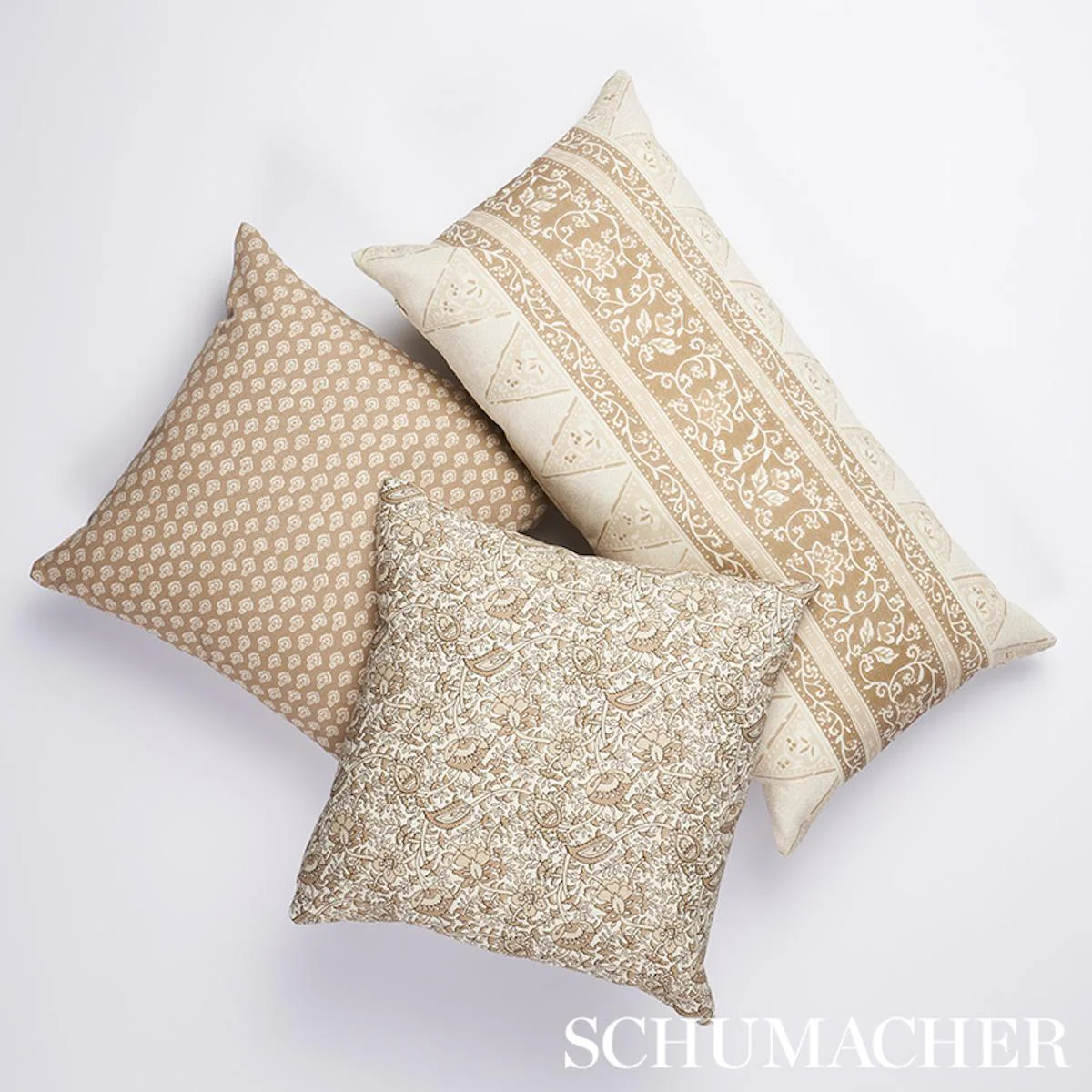 Schumacher Neutral 27" X 14" Foxglove I/O Pillow - Image 4