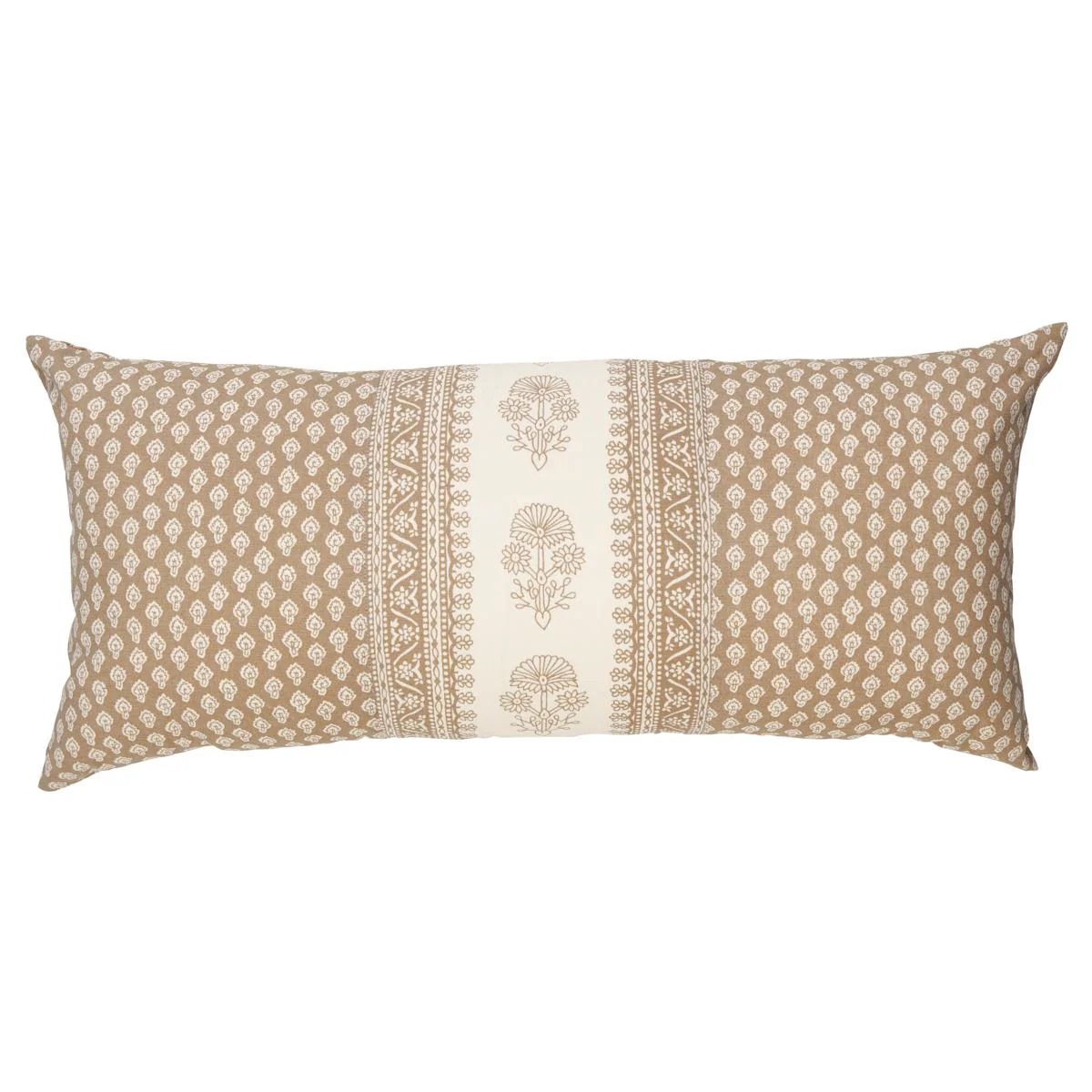 Schumacher Neutral 30" X 14" Hyacinth I/O Pillow