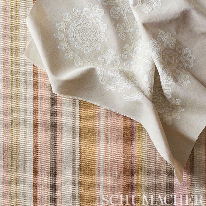 Schumacher Nevado Blush Fabric - Image 4