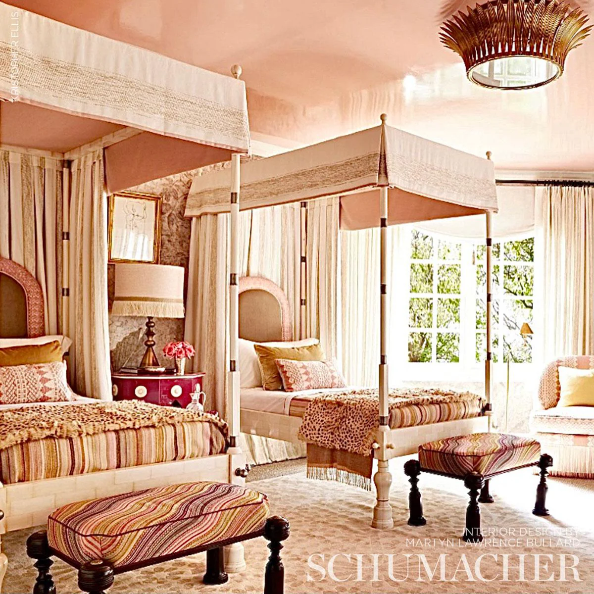 Schumacher Nevado Blush Fabric - Image 5