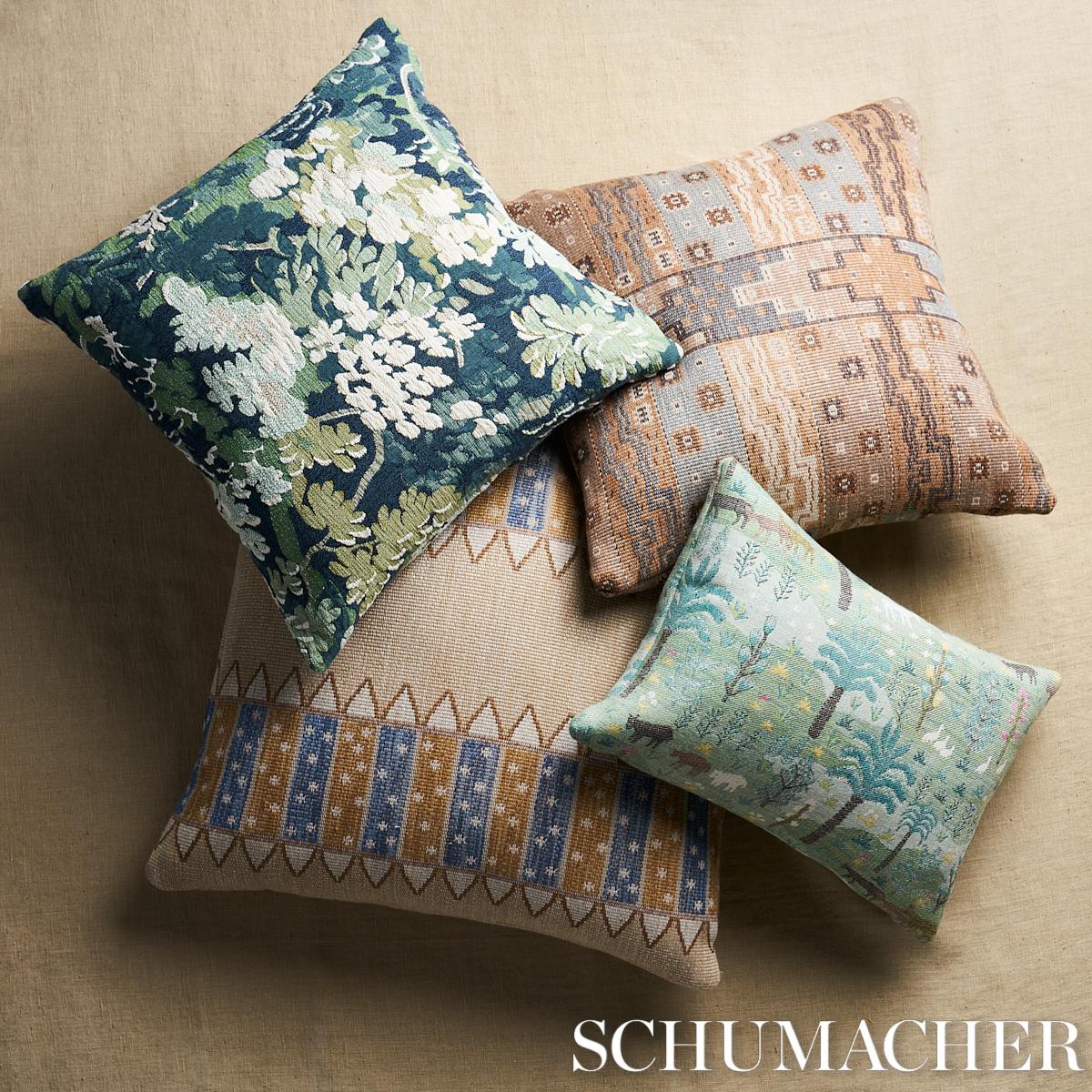 Schumacher Noor Kilim Stripe Ochre Fabric - Image 5