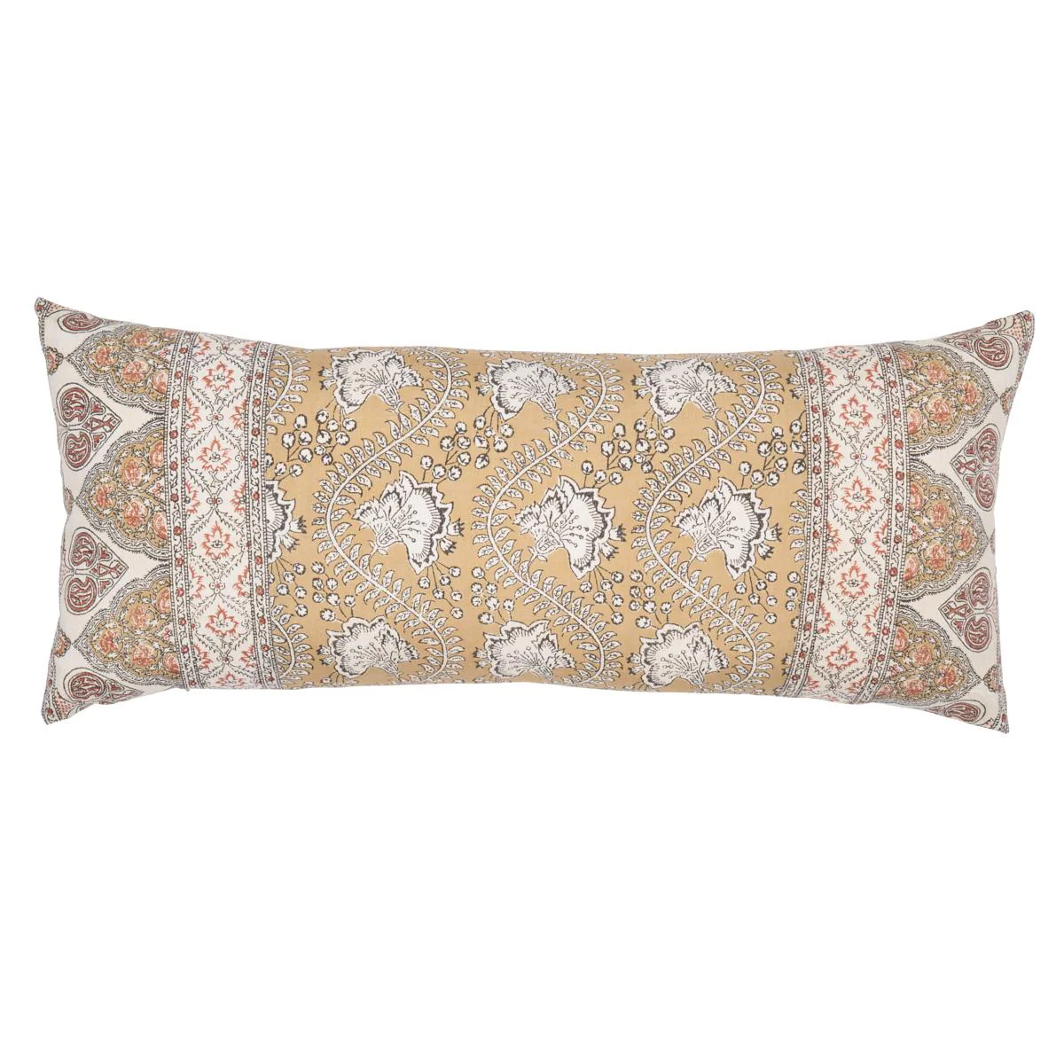 Schumacher Ochre 30" X 14" Tombay Pillow
