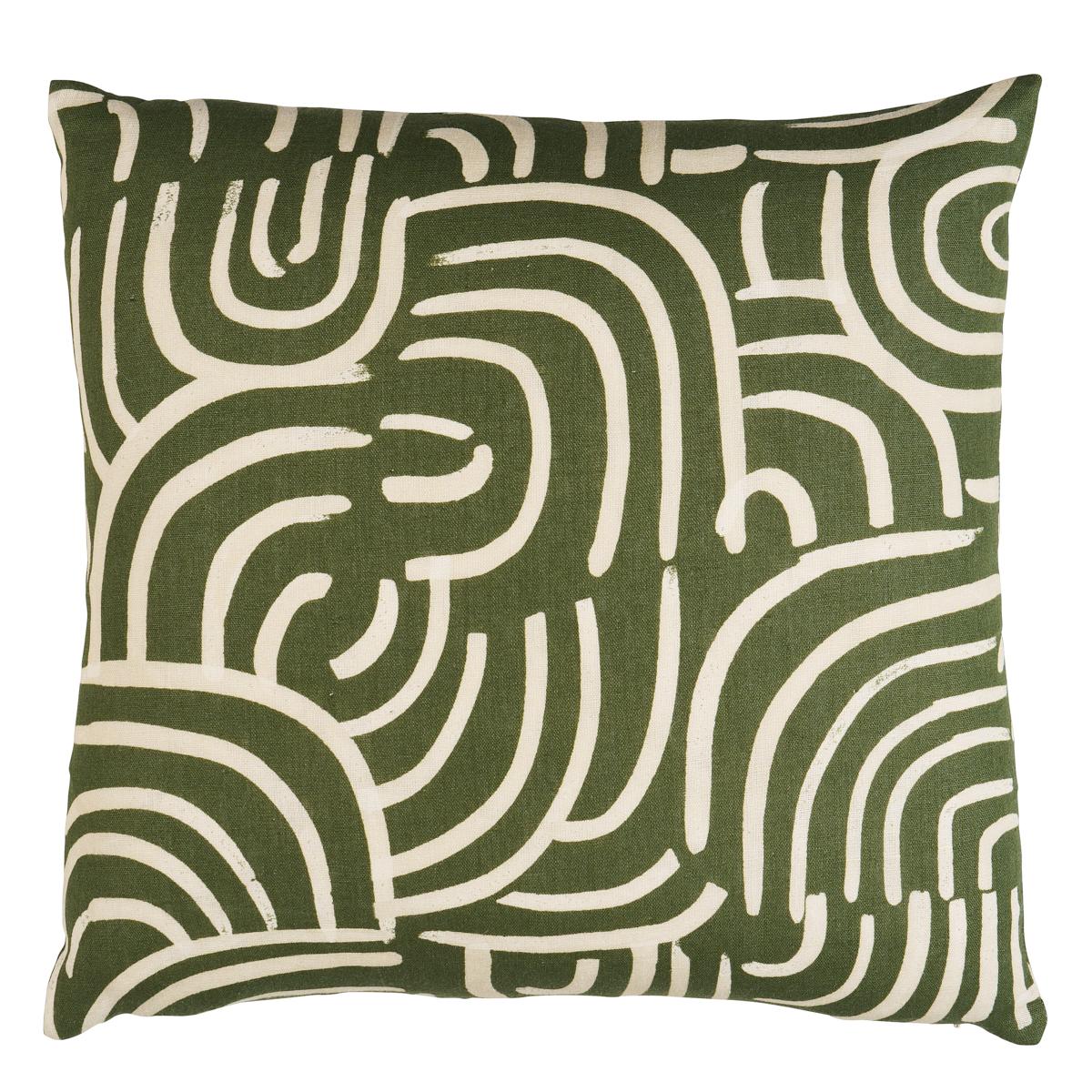Schumacher Olive 22" X 22" X Backdrop New Beat Pillow