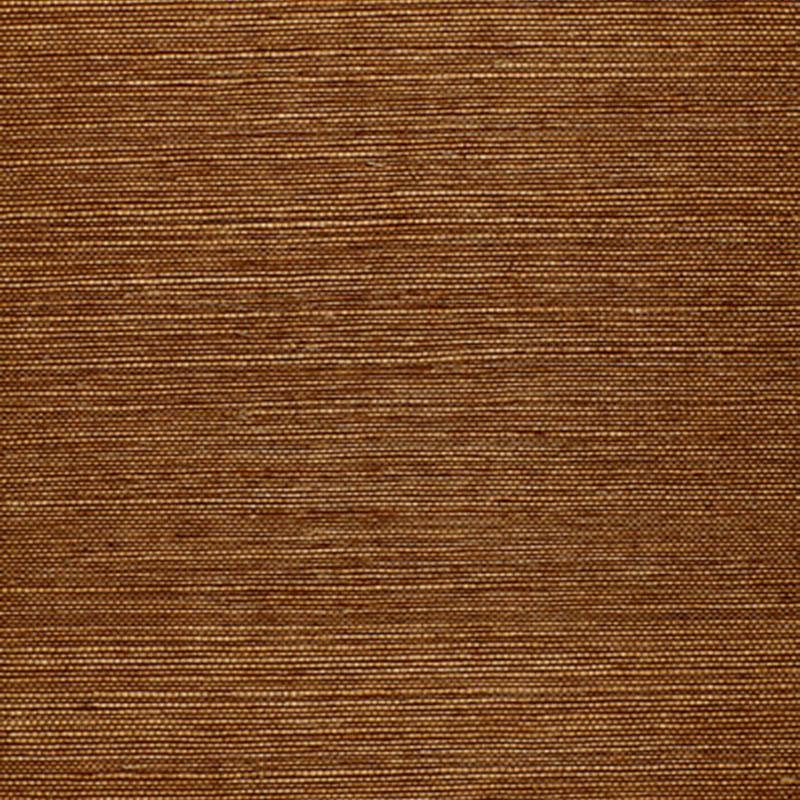 Schumacher Osan Sisal Dark Camel Wallpaper