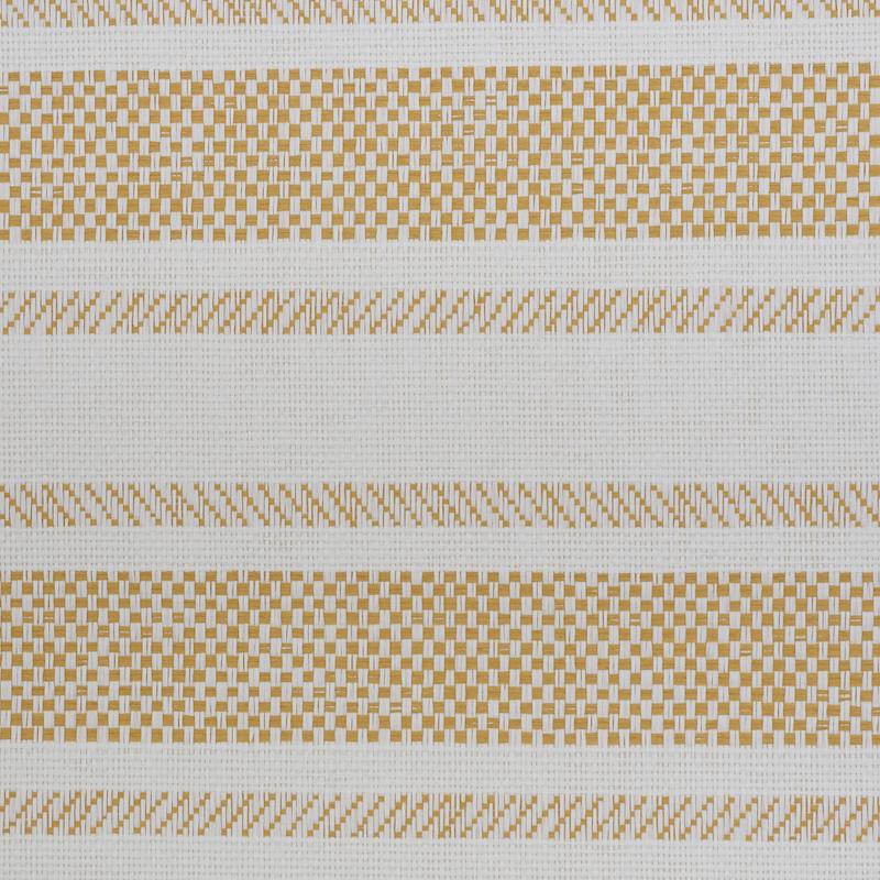 Schumacher Oxnard Paperweave Yellow Wallpaper - Image 4
