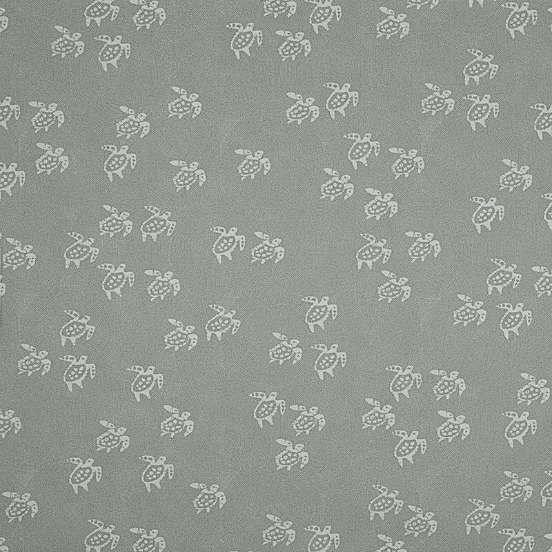 Schumacher Painted Turtles Indoor/Outdoor Sea Salt Fabric