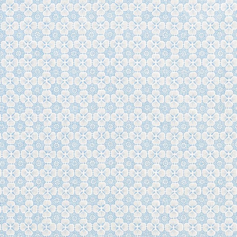 Schumacher Palisades Floret China Blue Fabric - Image 2