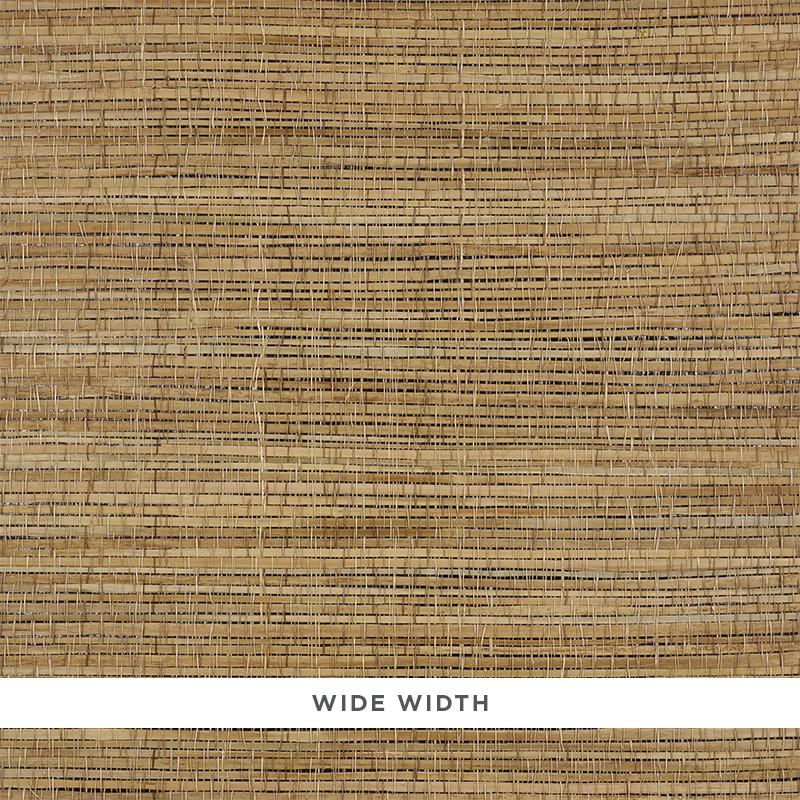 Schumacher Palm Weave Natural Wallpaper
