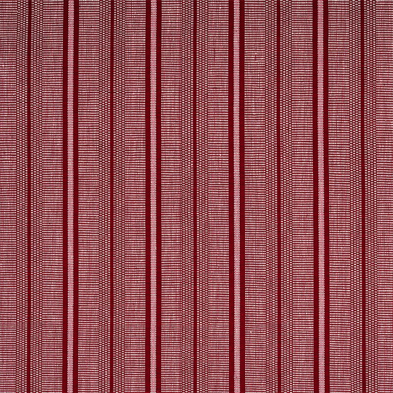 Schumacher Panan Hand Woven Stripe Claret Fabric - Image 2