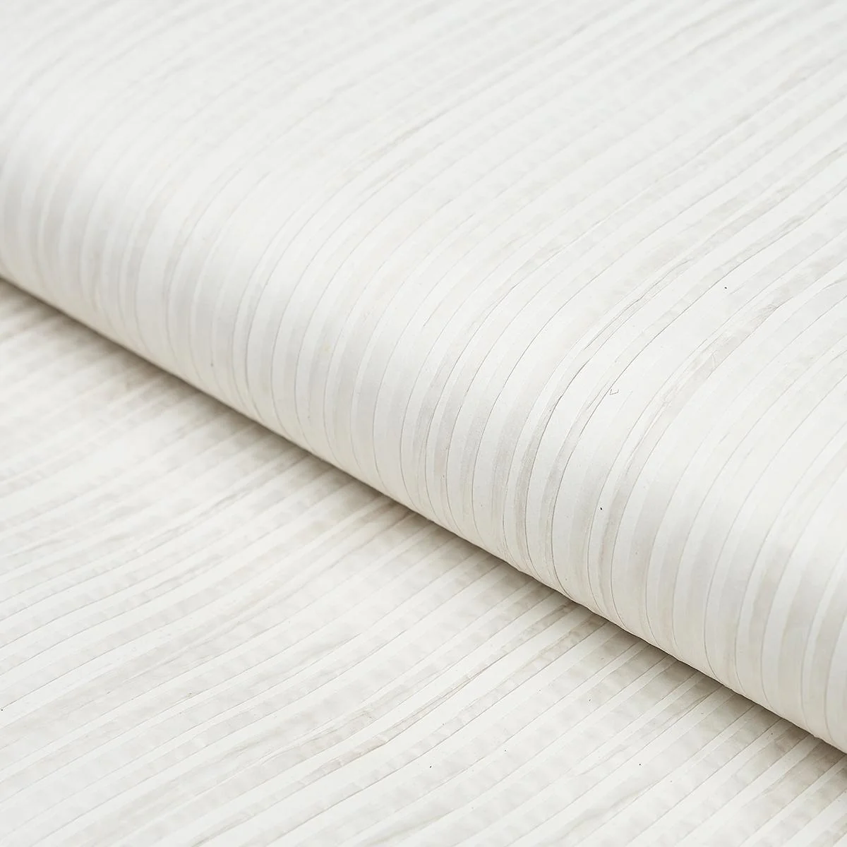 Schumacher Paper Stripe White Wallpaper - Image 2
