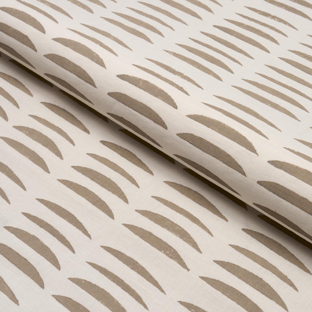 Schumacher Parable Hand Block Sand Fabric - Image 5