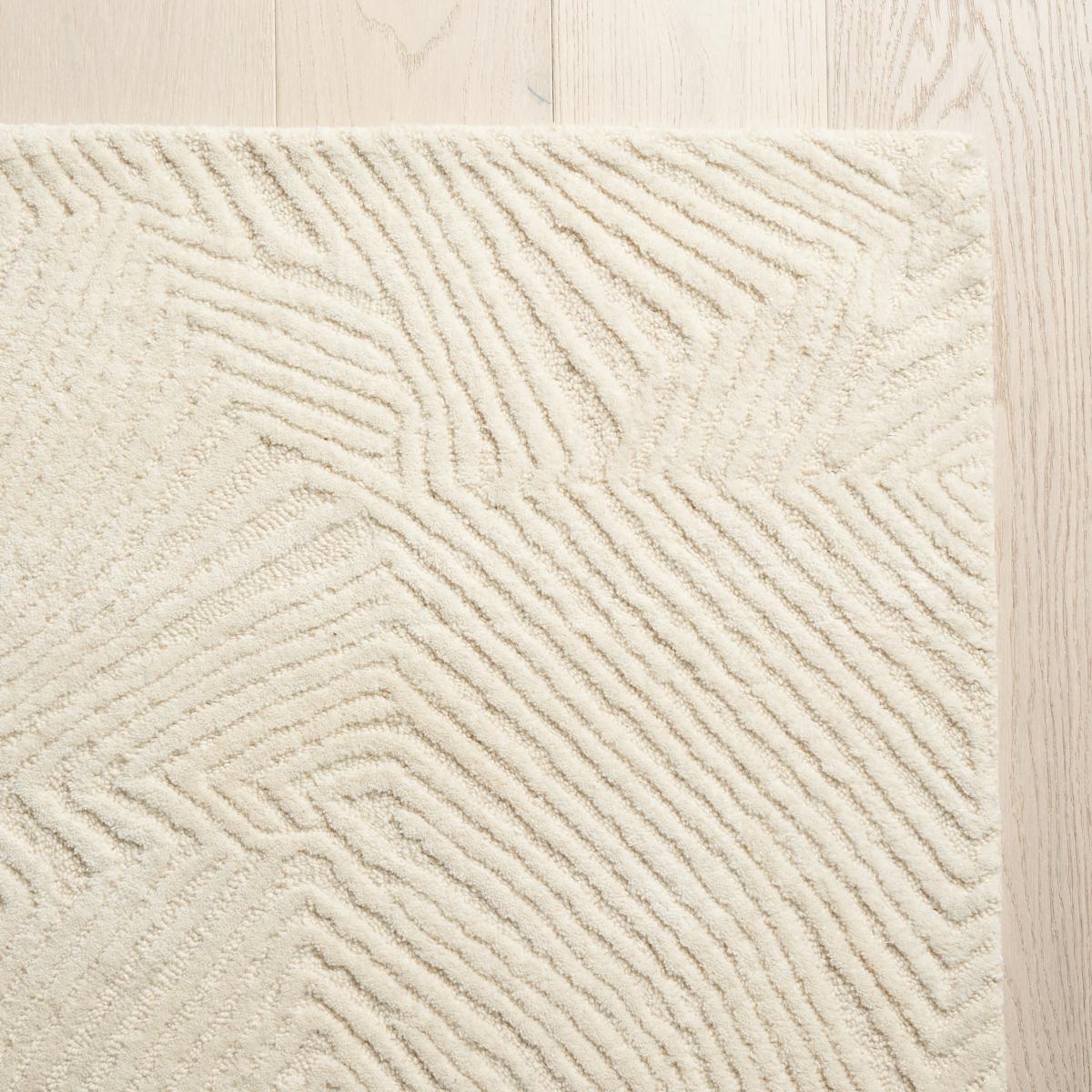 Schumacher Parchment 0.5' X 0.75' Rimini Rug - Image 2