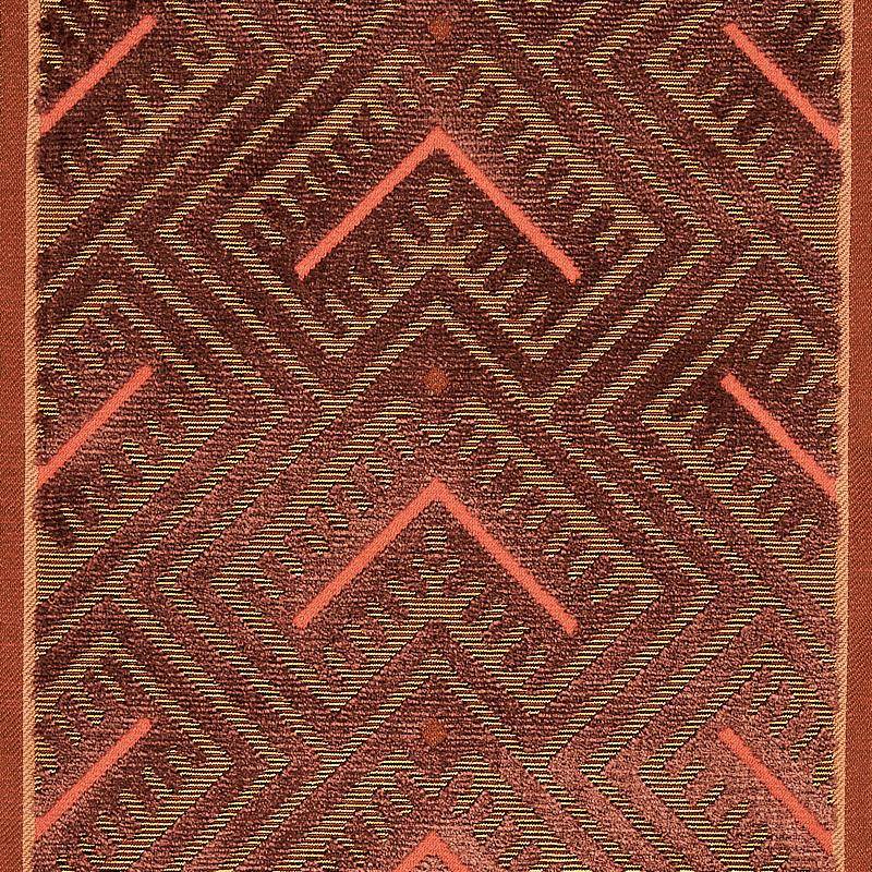 Schumacher Parvin Velvet Copper Fabric - Image 4