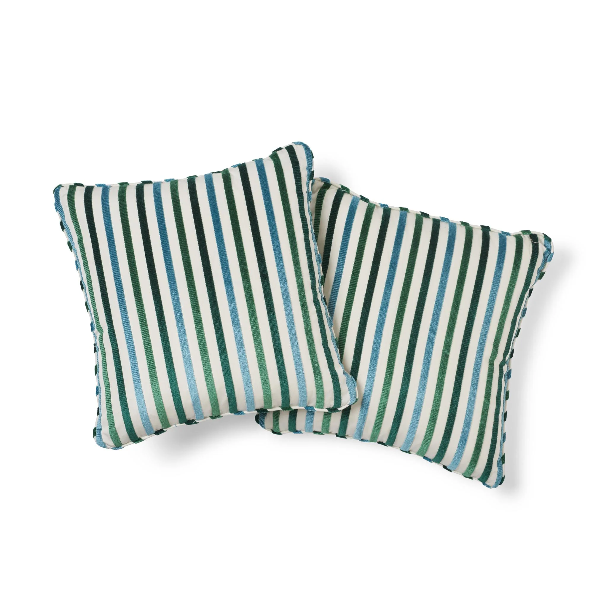 Schumacher Peacock 20" X 20" Le Matelot Pillow - Image 2