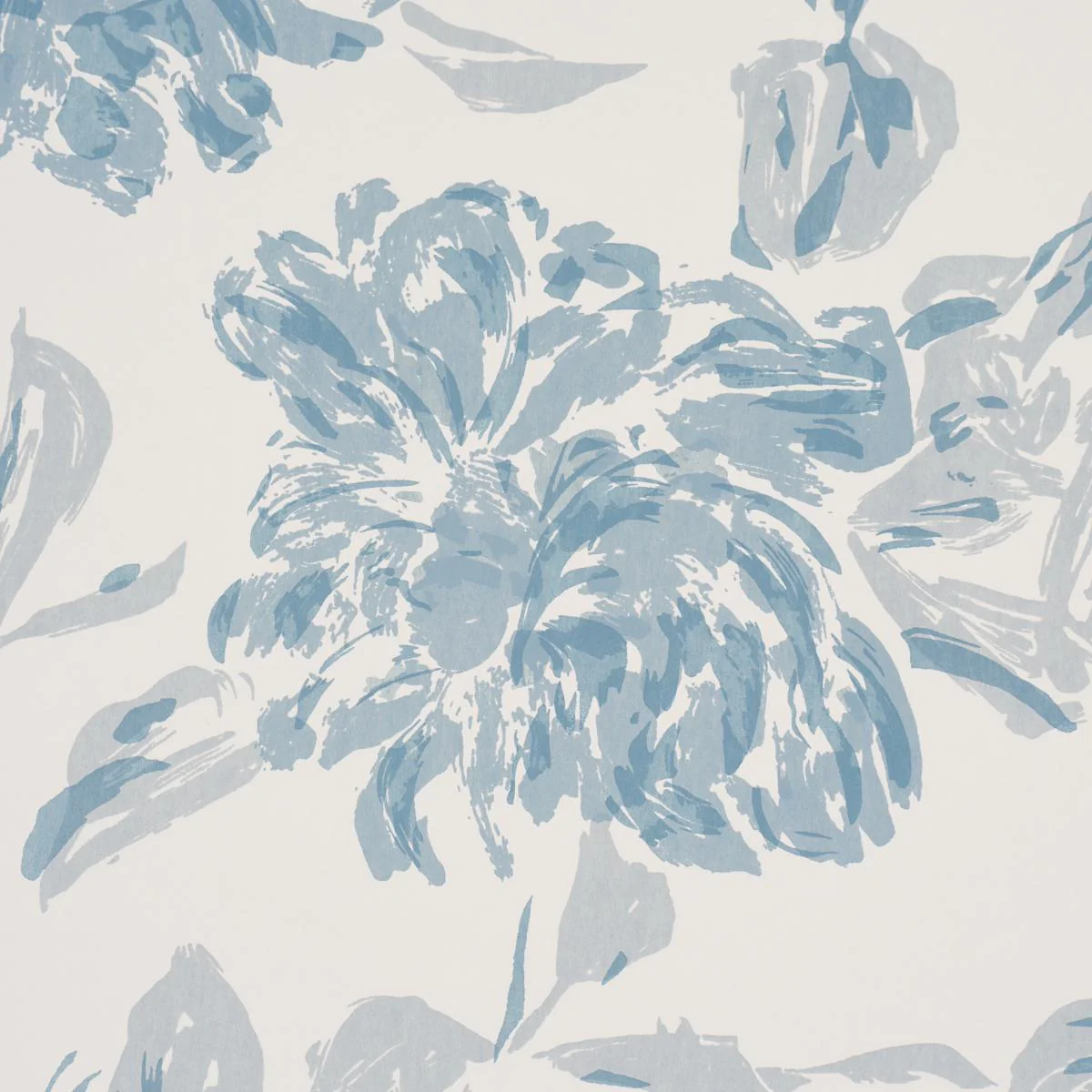 Schumacher Peony Chambray Wallpaper - Image 3