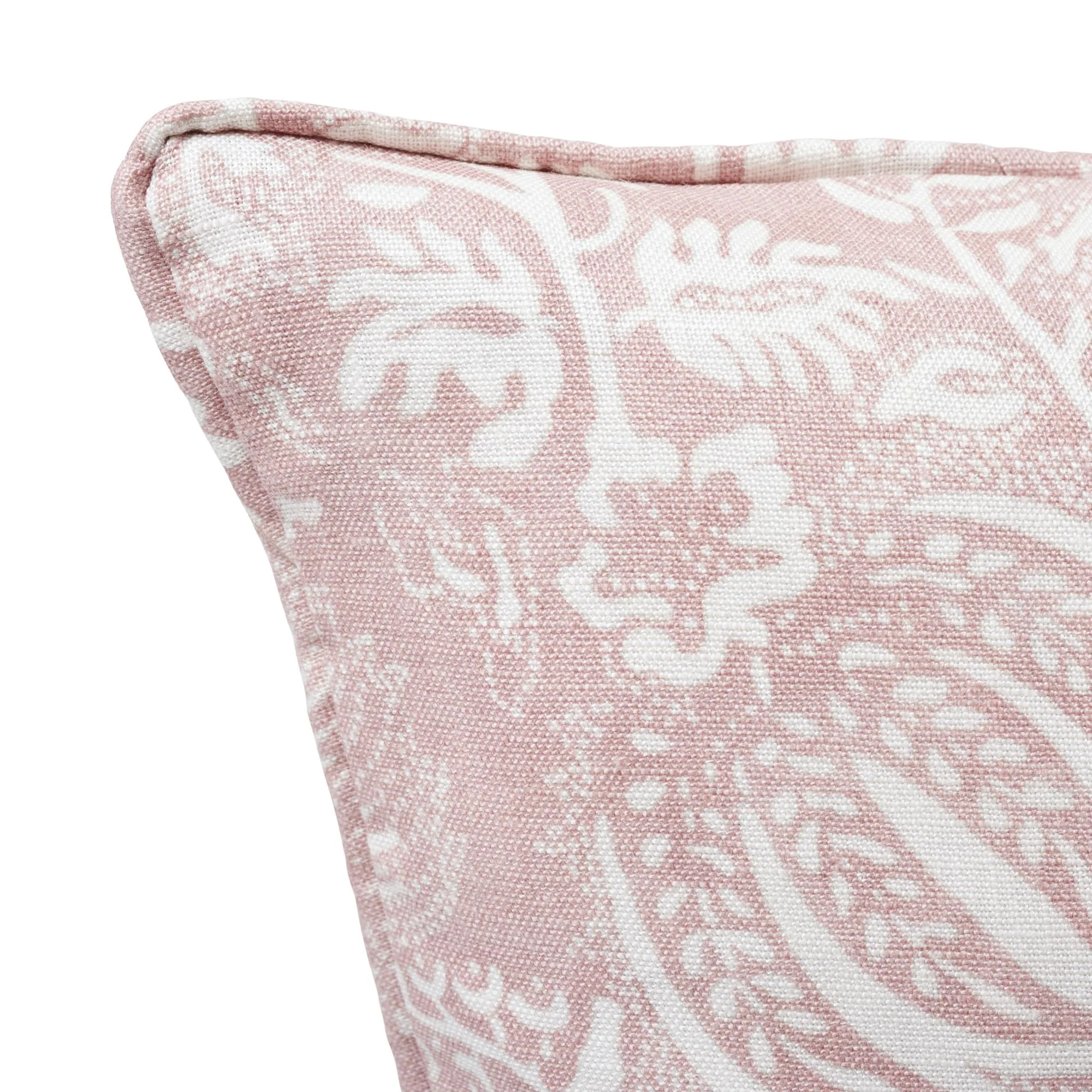 Schumacher Petal 20" X 20" Pomegranate Print Pillow - Image 4
