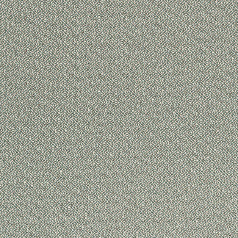 Schumacher Picard Weave Aqua Fabric - Image 2