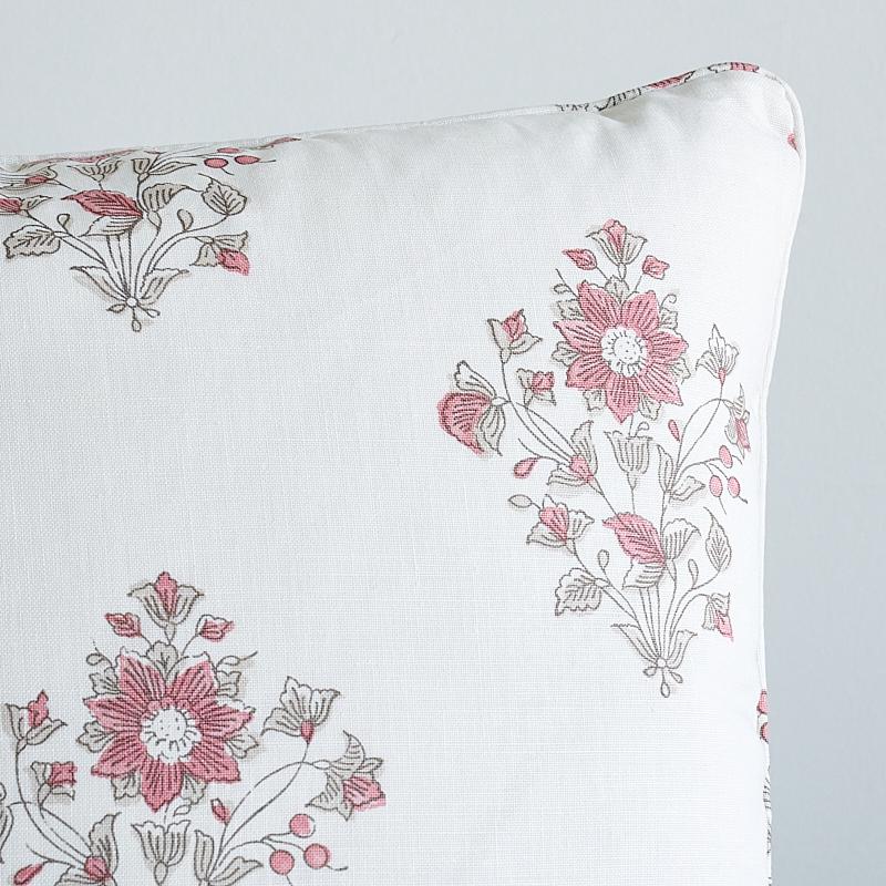 Schumacher Pink 20" X 20" Beatrice Bouquet Pillow - Image 2