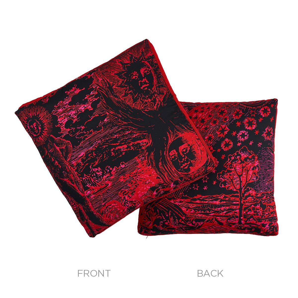 Schumacher Pink & Black 20" X 20" Modern Toile Box Pillow - Image 3
