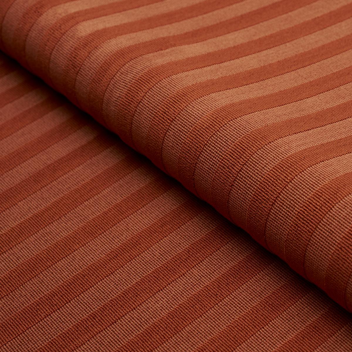 Schumacher Pipe Illusion Papaya Fabric