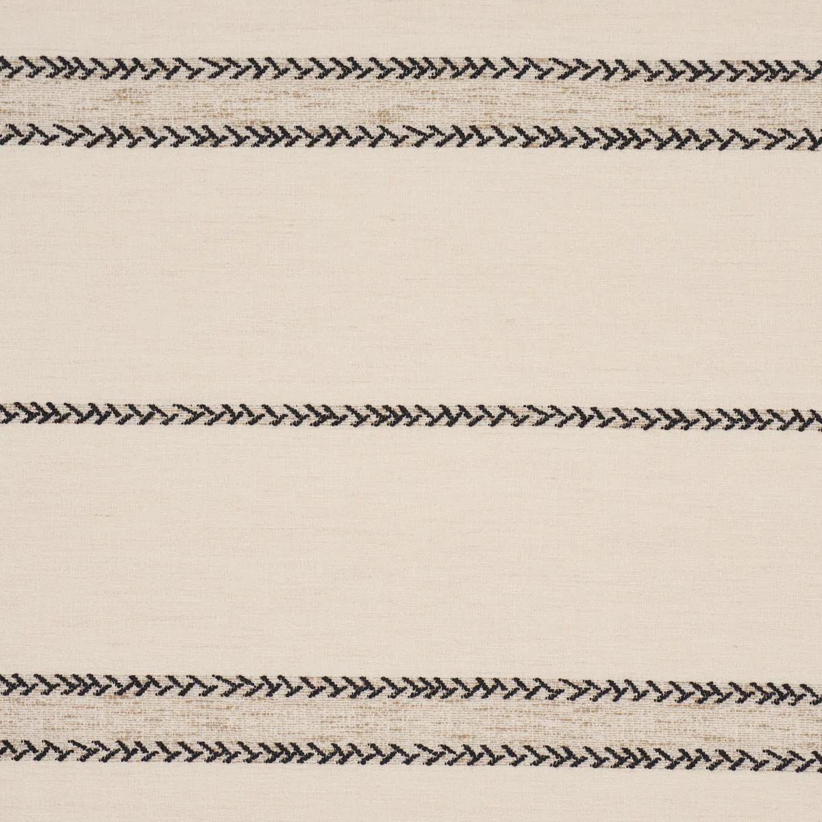 Schumacher Plains Stripe Casement Graphite Fabric - Image 2