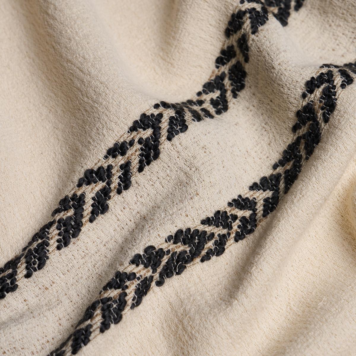 Schumacher Plains Stripe Casement Graphite Fabric - Image 4